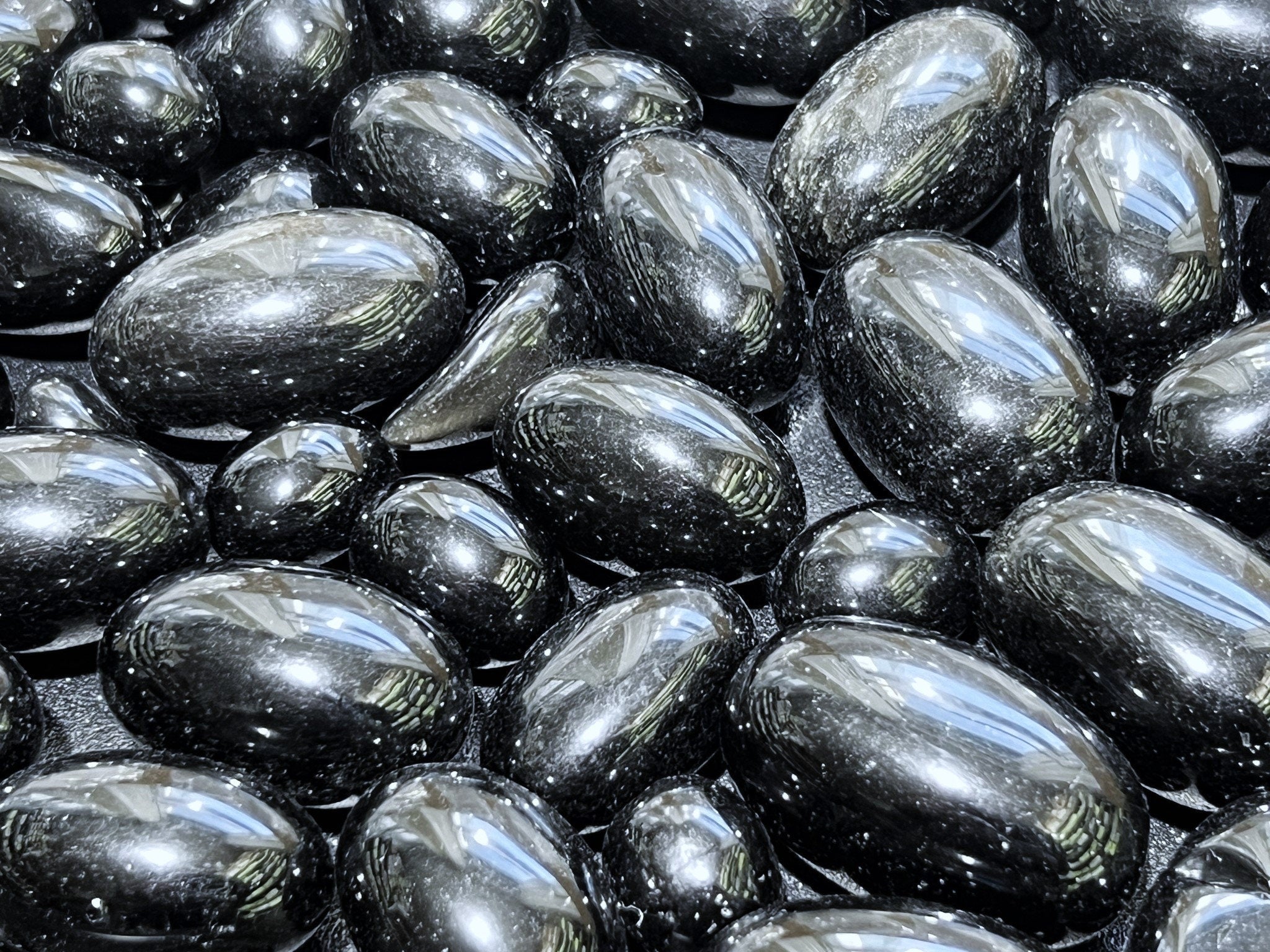 Black Obsidian Tumbled (By The Piece Or Pound) Wholesale Volcanic Glass Amazing Crystals
