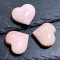 Pink Opal Puffy Heart Polished Crystal Carving Amazing Crystals