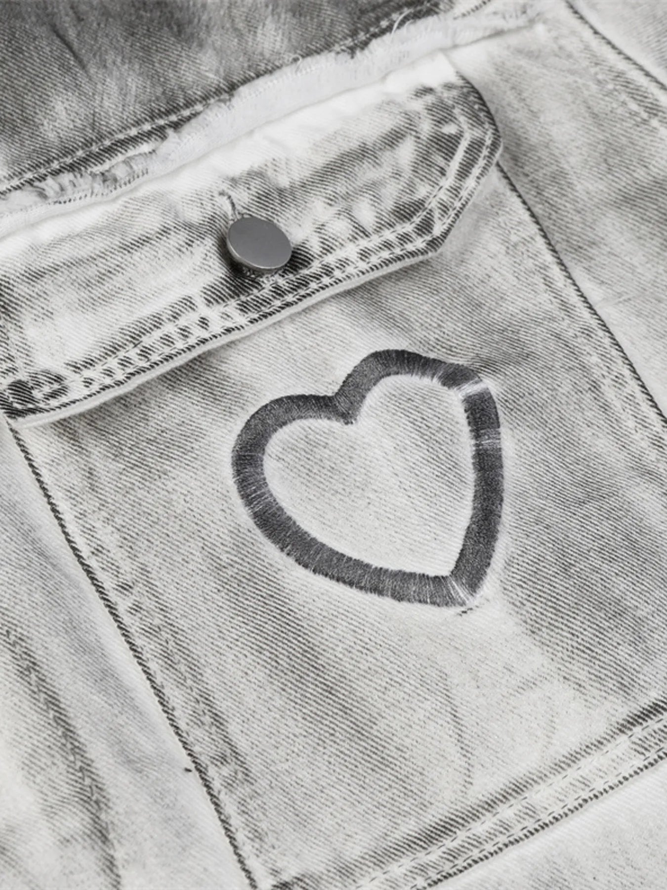 Men's Plus Size Wash Button Up Long Sleeve Denim Jacket NicholesGifts