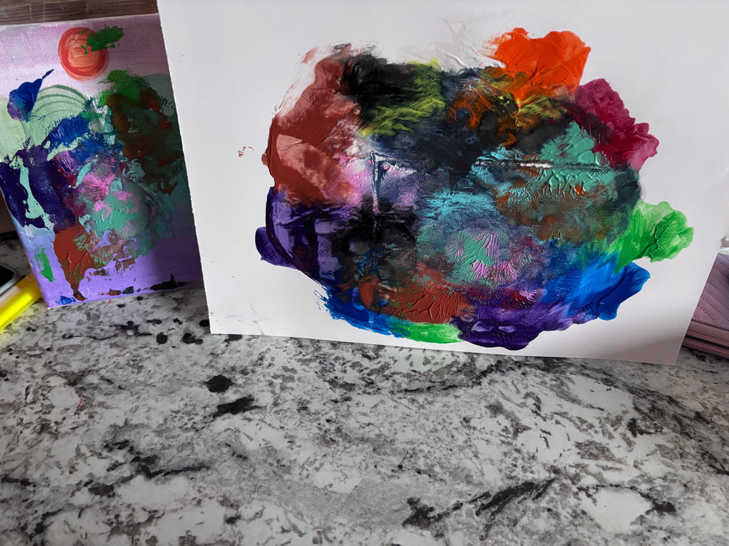 NeuroVibe Fluidity: Emotional Flow Abstract Art Print NeuroVibe Shop