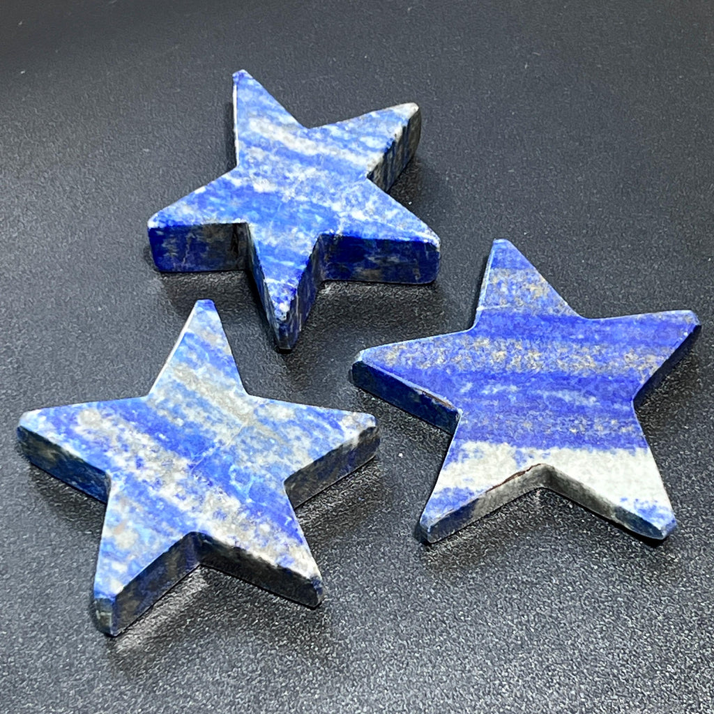 Lapis Lazuli Star Carving Gemstone Crystal Home Decor Supply Amazing Crystals
