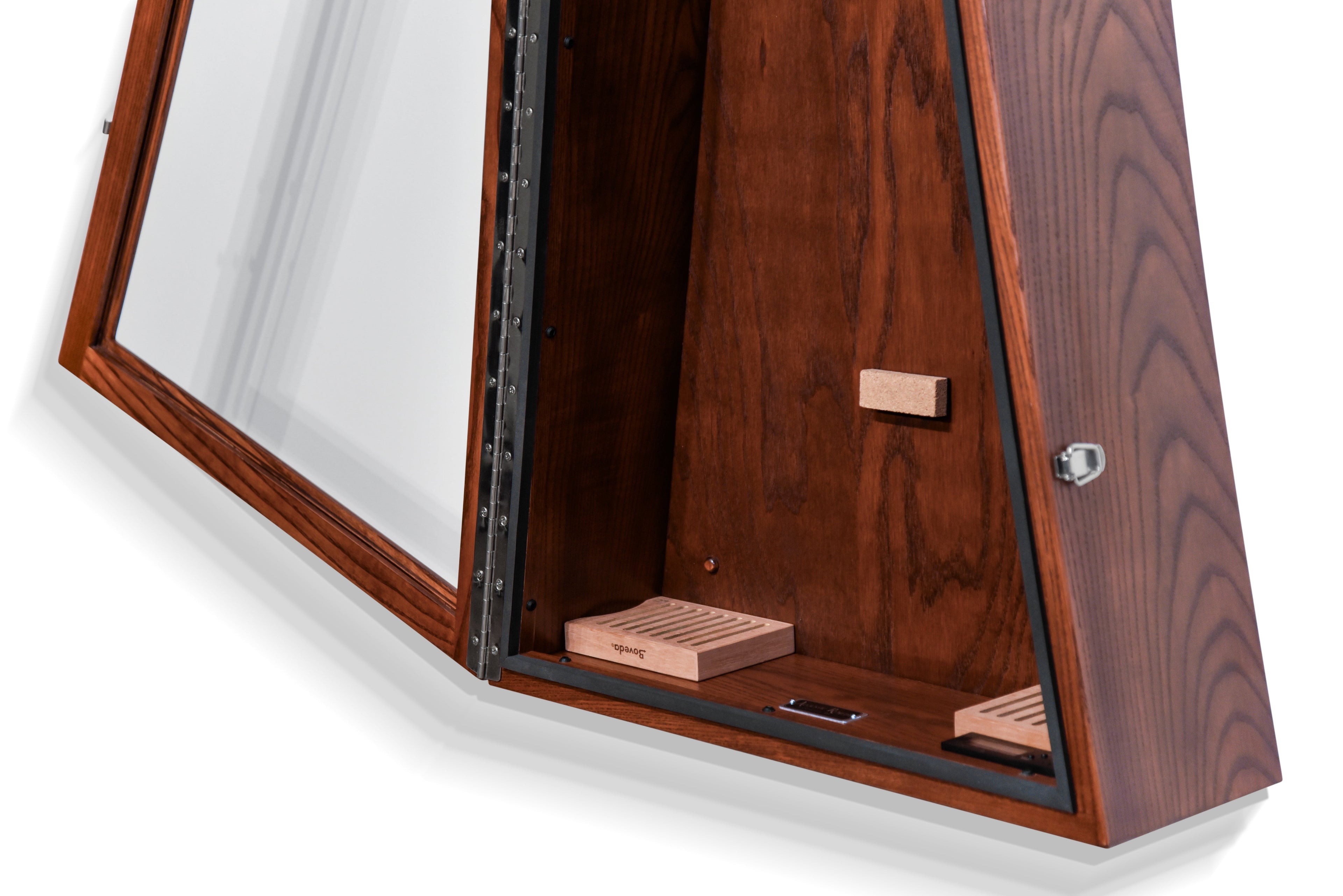 ClimaCase Triangle Humidor - Northern White Ash with Acres Stain Acoustic Remedy Cases
