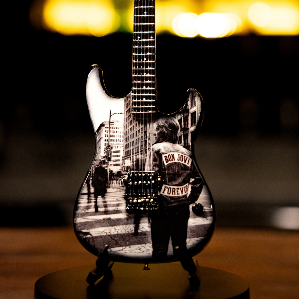 Bon Jovi Forever Album Miniature Guitar The Mini Axe
