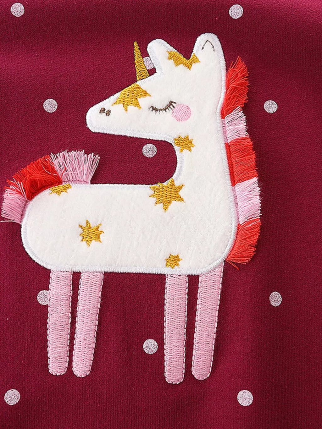 Toddler Girls Unicorn Round Neck Sweatshirt NicholesGifts