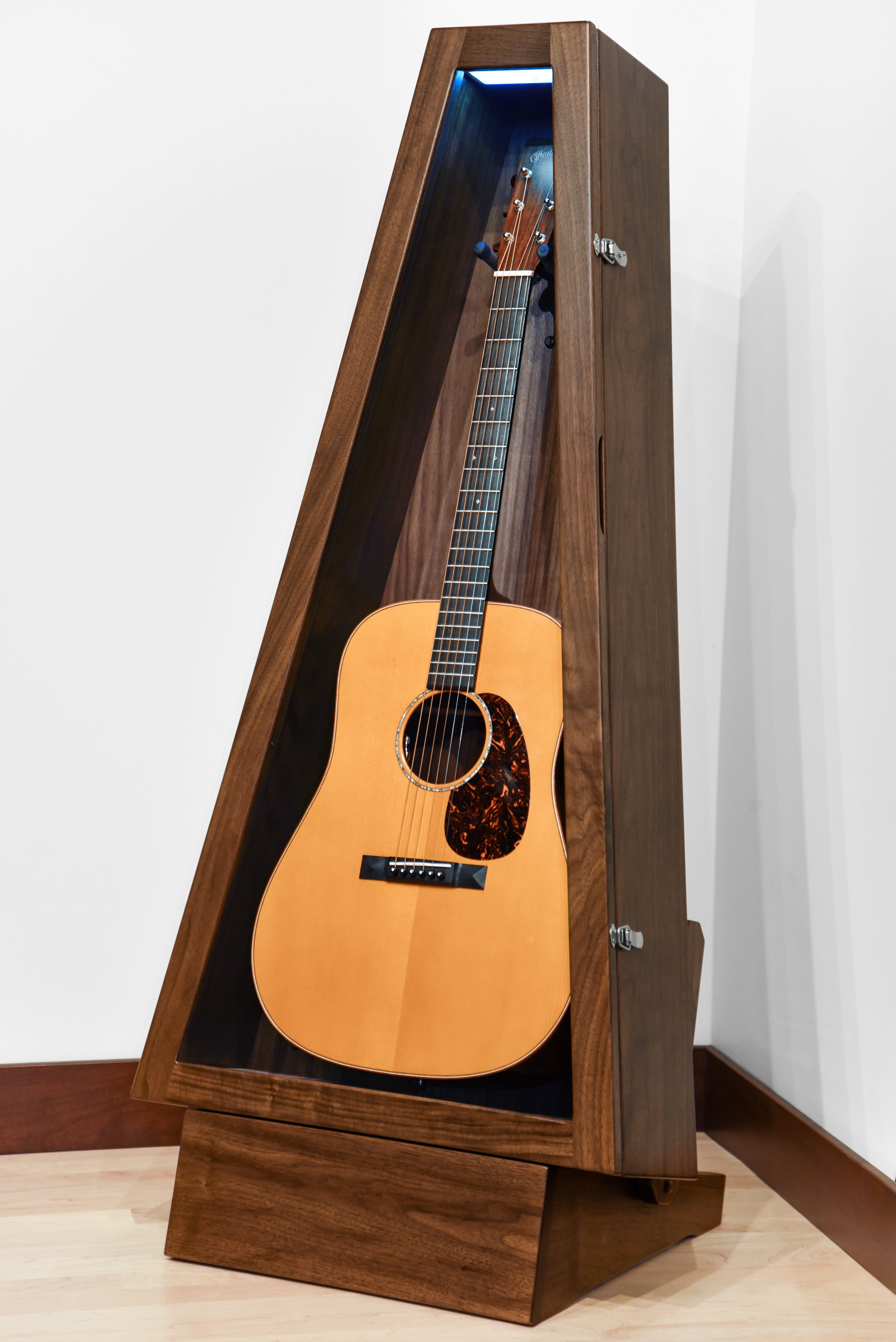 ClimaStand Triangle Humidor with Base - Walnut Acoustic Remedy Cases