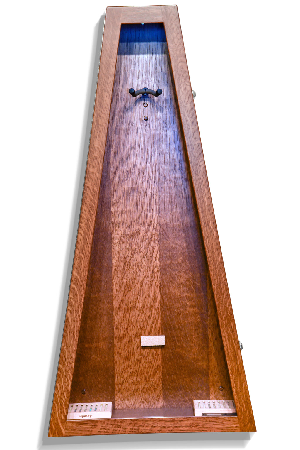 ClimaCase Triangle Humidor - Quartersawn White Oak with Boston Stain Acoustic Remedy Cases