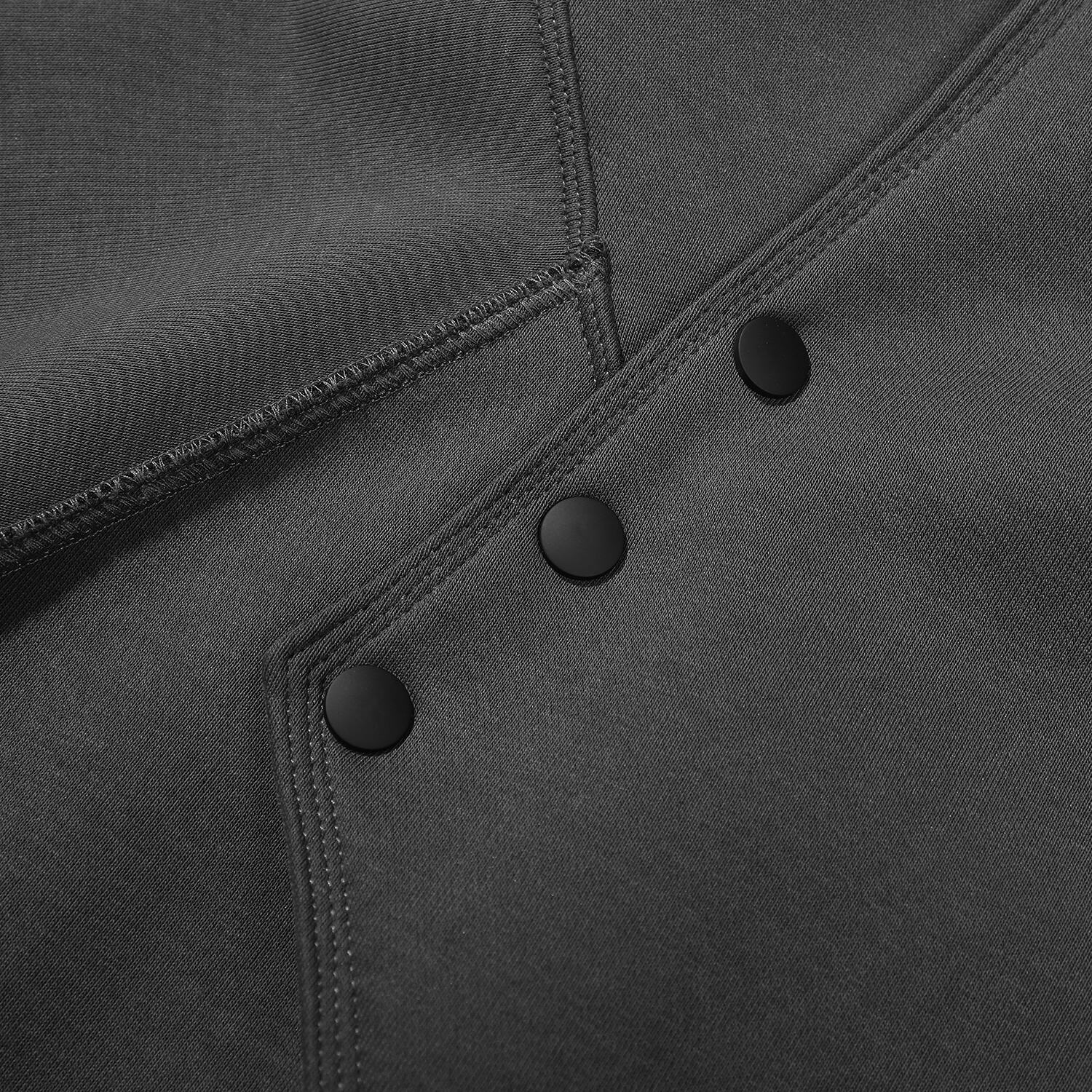 HiH38 Grey Layered Hoodie Niepce