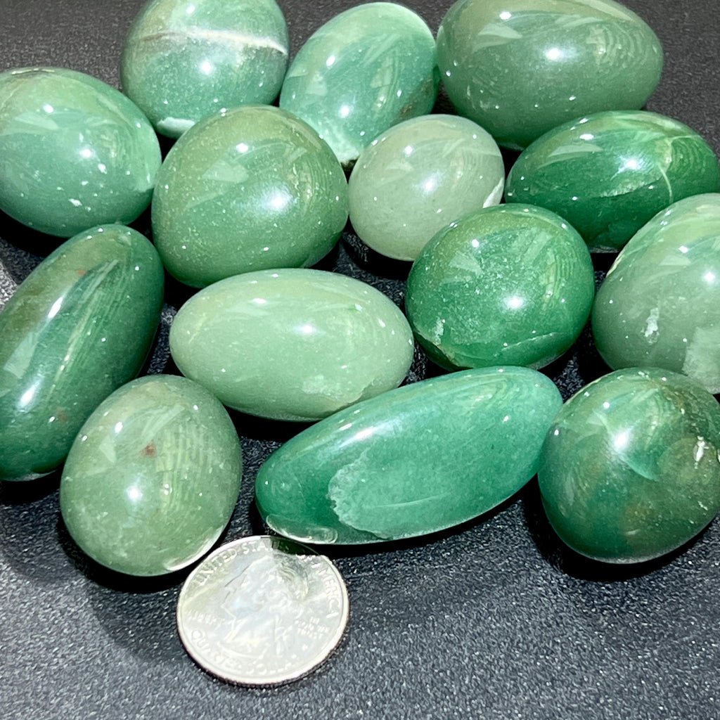 Green Quartz Tumbled (By The Piece Or Pound) Bulk Wholesale Lot Polished Gemstones Amazing Crystals