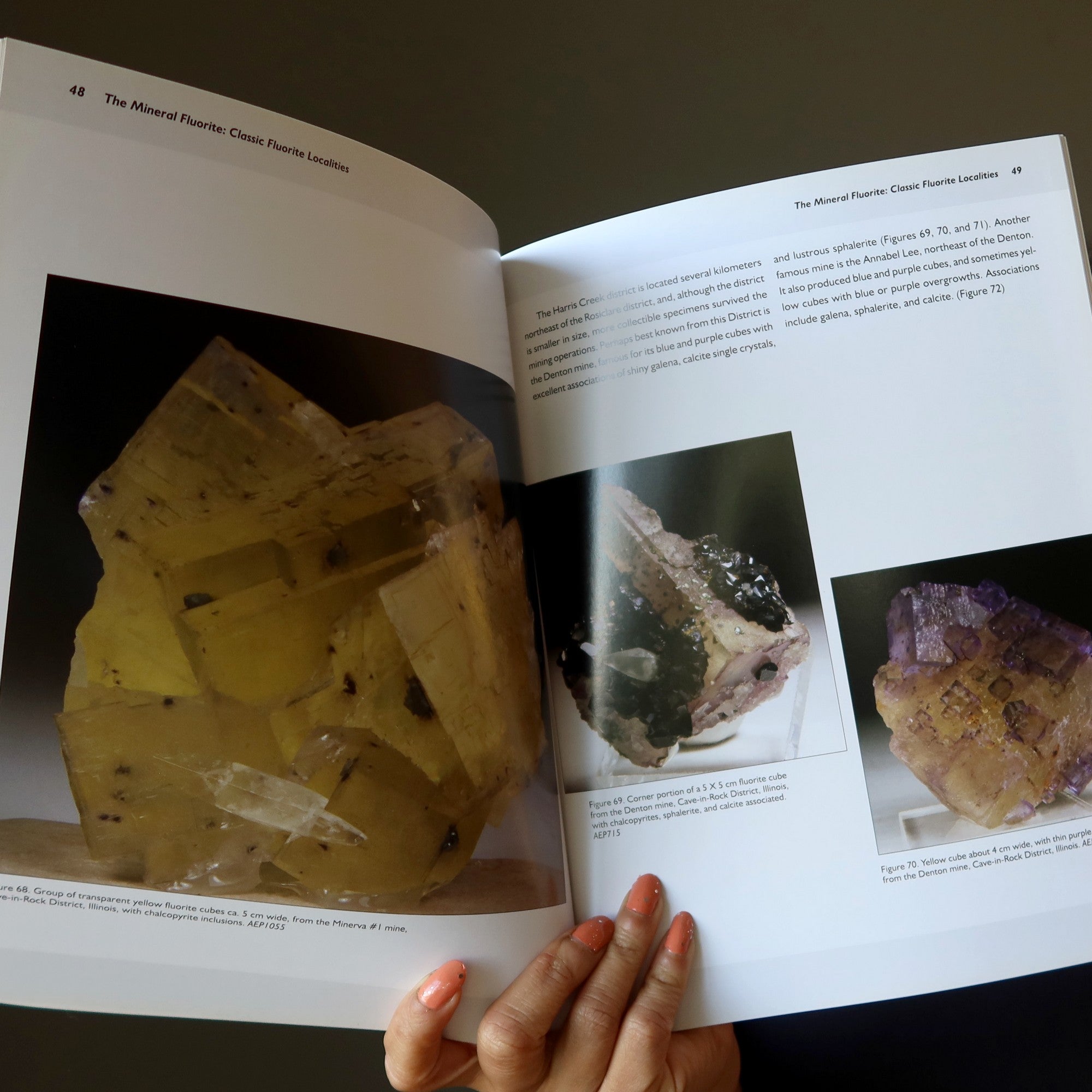 Fluorite Collectors Guide Paperback Book Satin Crystals