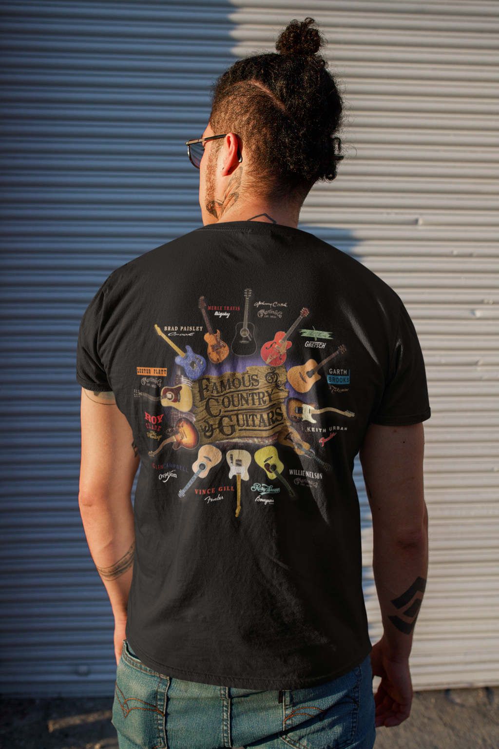Famous Country Guitars Design T-Shirt Taboo