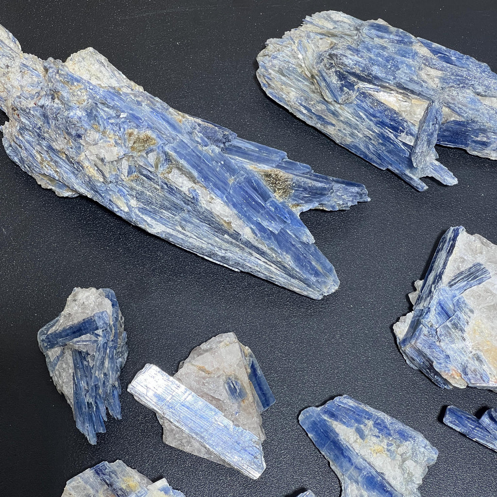 Blue Kyanite Large Crystal (By The Piece Or 1 LB) Rough Raw Clusters In Matrix Bulk Wholesale Amazing Crystals