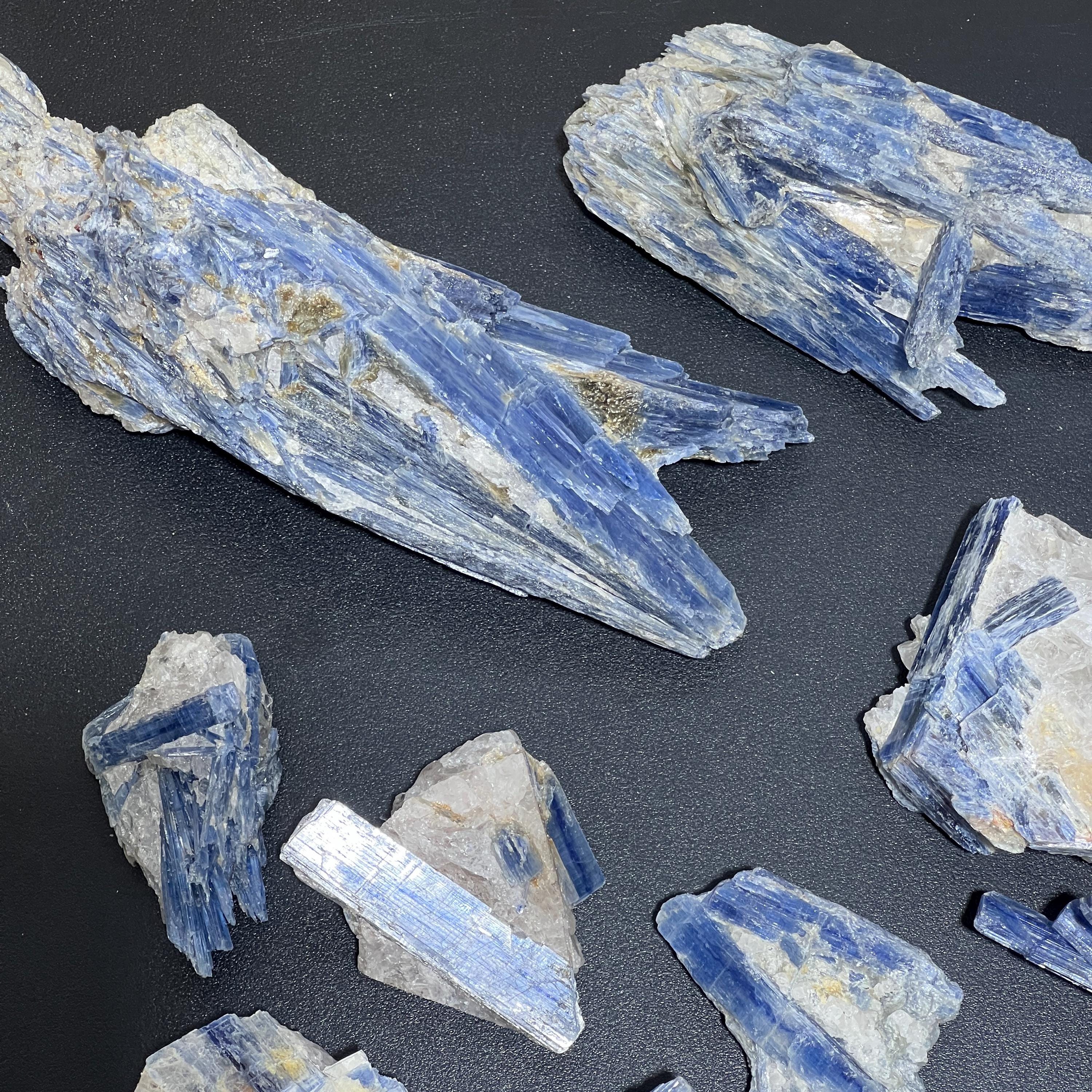 Blue Kyanite Large Crystal (By The Piece Or 1 LB) Rough Raw Clusters In Matrix Bulk Wholesale Amazing Crystals