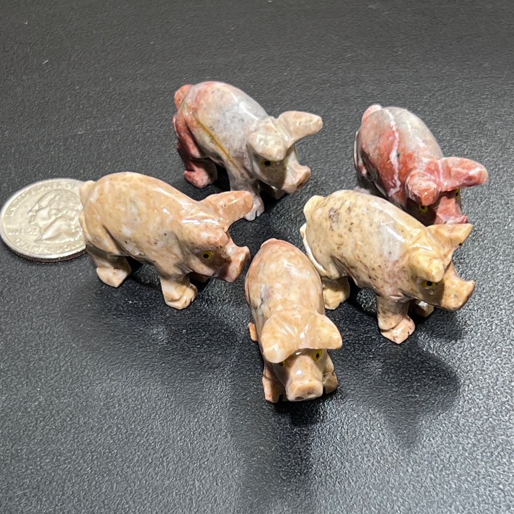 Small Soapstone Animals Carvings (Packs of 10) Wholesale Miniatures Amazing Crystals