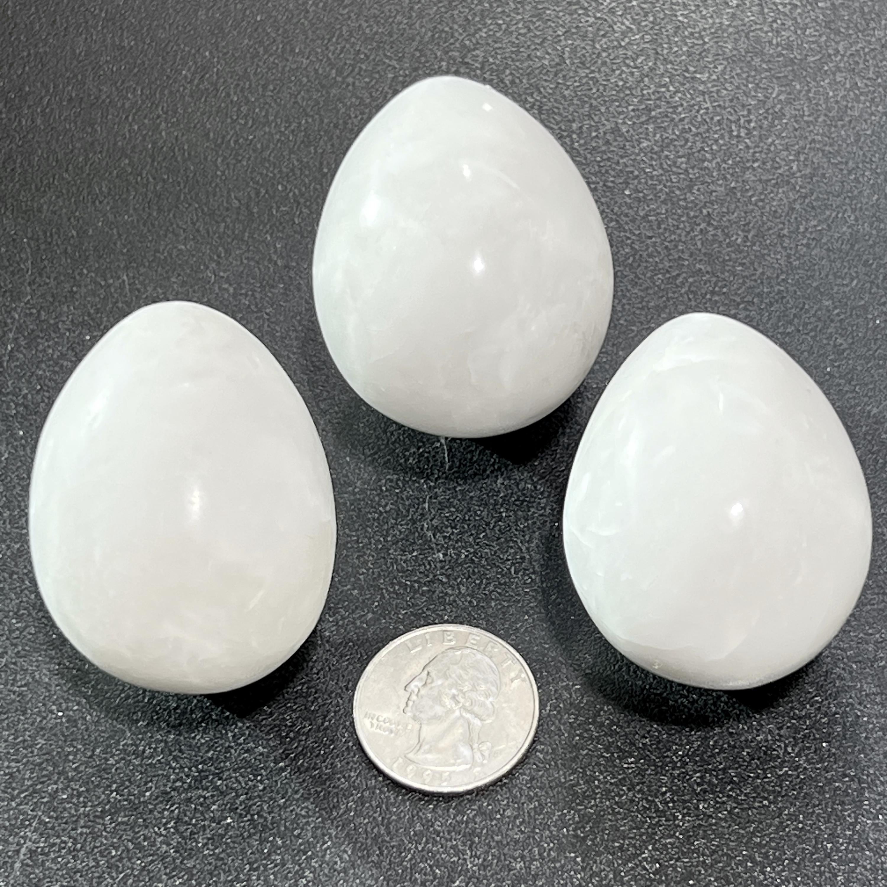 White Agate Crystal Egg Carving Wholesale Gemstone Decor Supply Amazing Crystals