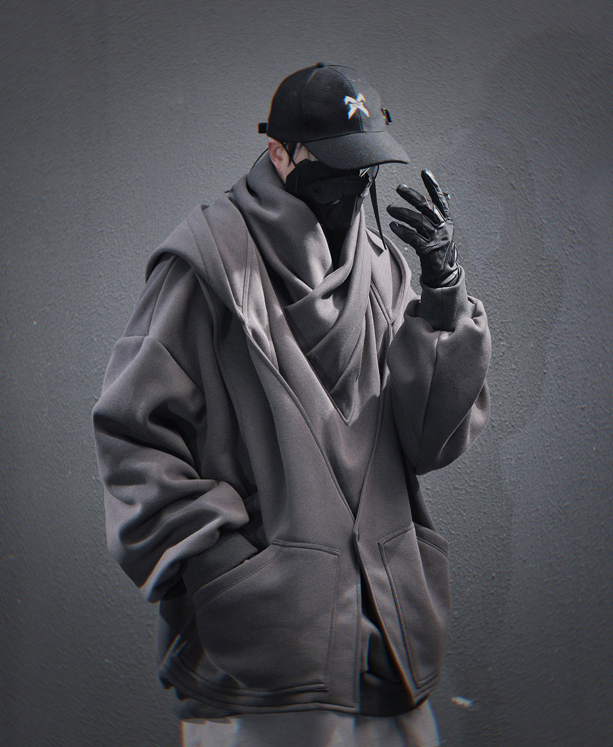 HiH57 Grey Assassin Hoodie Niepce