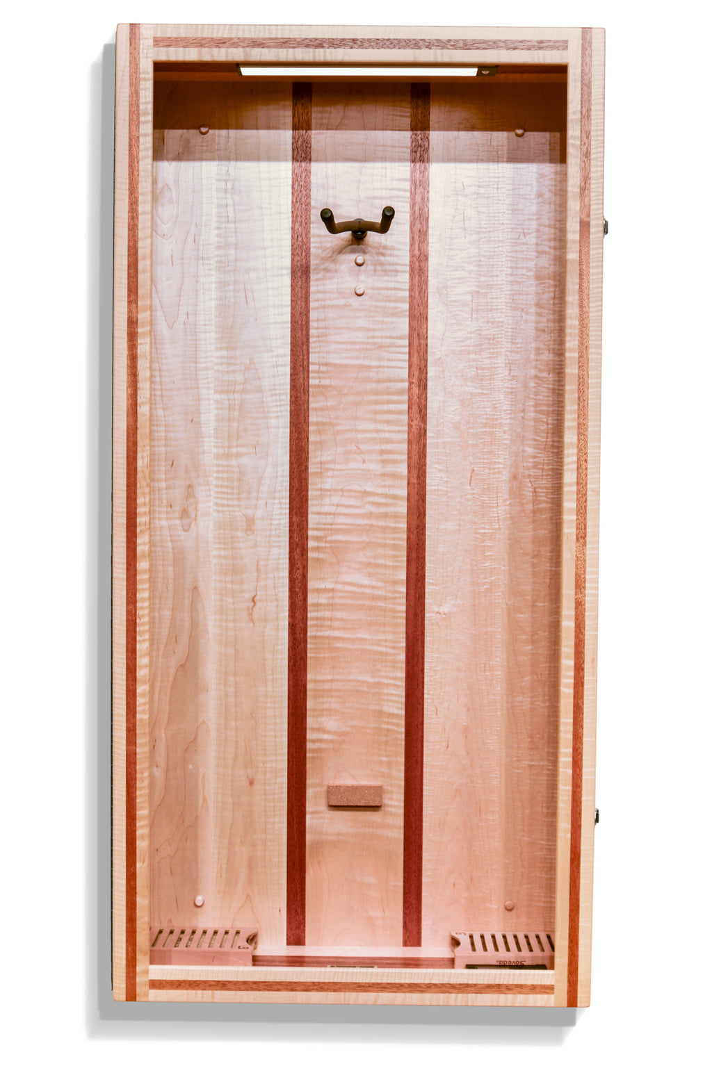 ClimaCase Rectangle Humidor - Flamed Maple with Mahogany Acoustic Remedy Cases