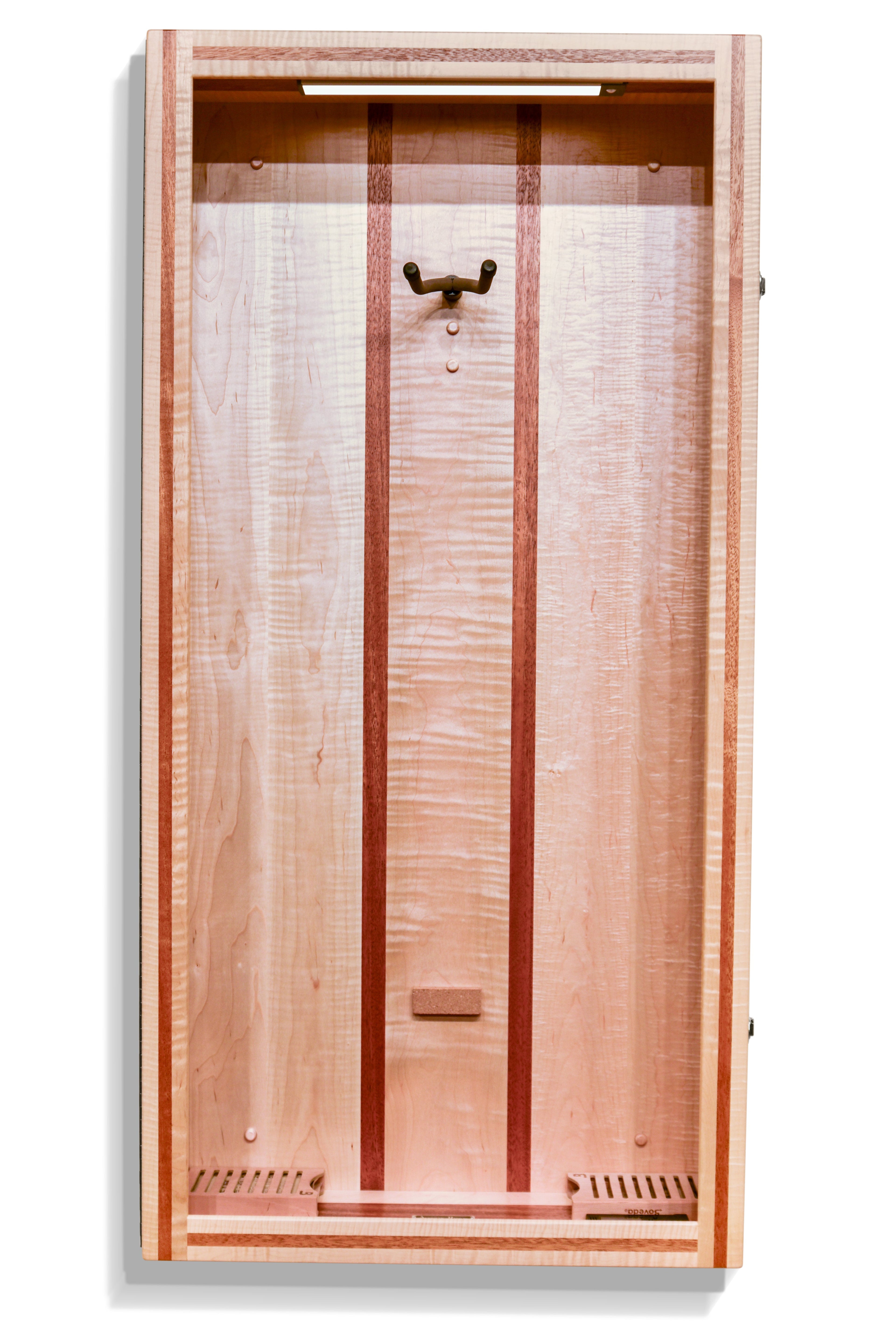ClimaCase Rectangle Humidor - Flamed Maple with Mahogany Acoustic Remedy Cases