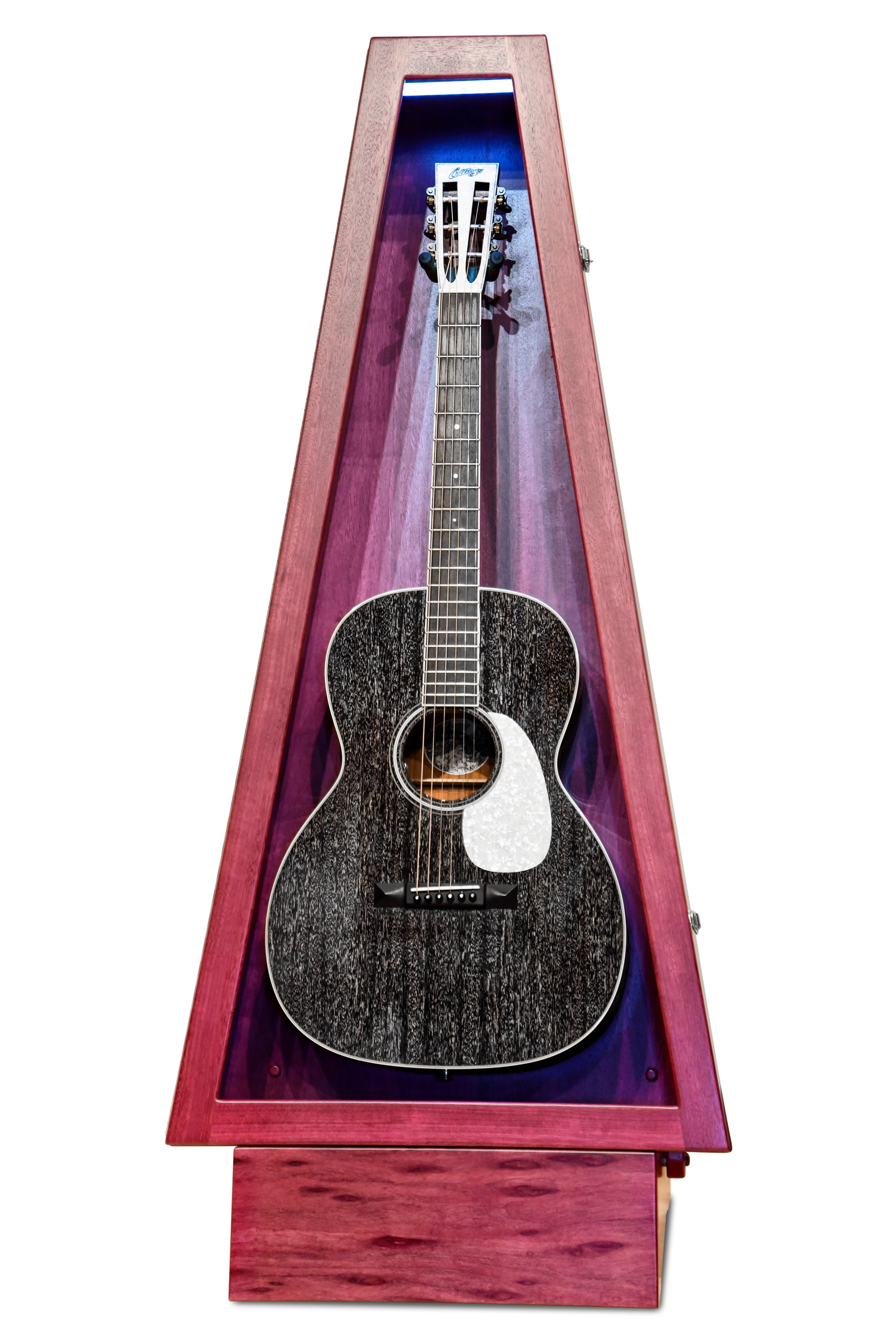 ClimaStand Triangle Humidor with Base - Purplehart Acoustic Remedy Cases