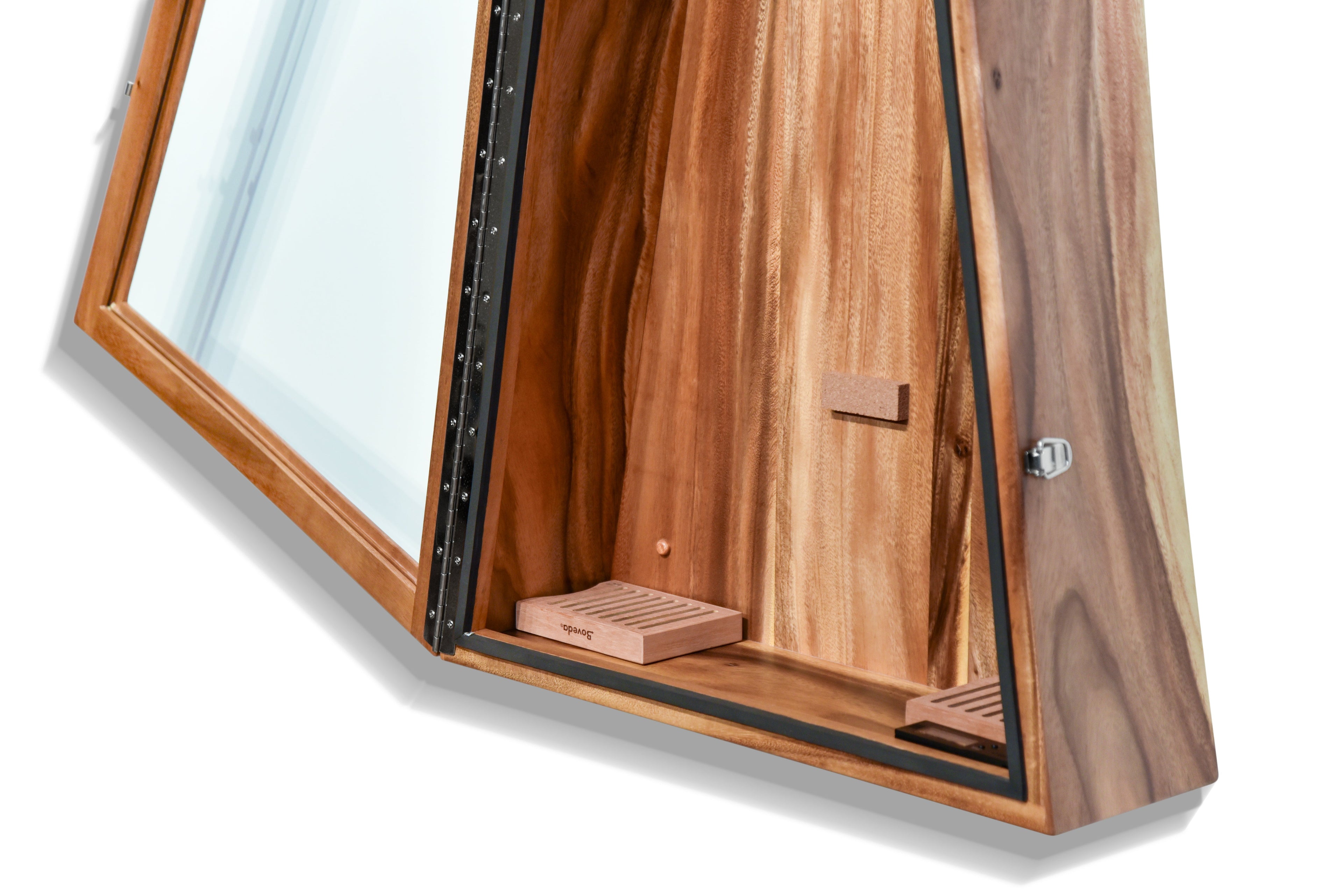 ClimaCase Triangle Humidor - Monkeypod Acoustic Remedy Cases