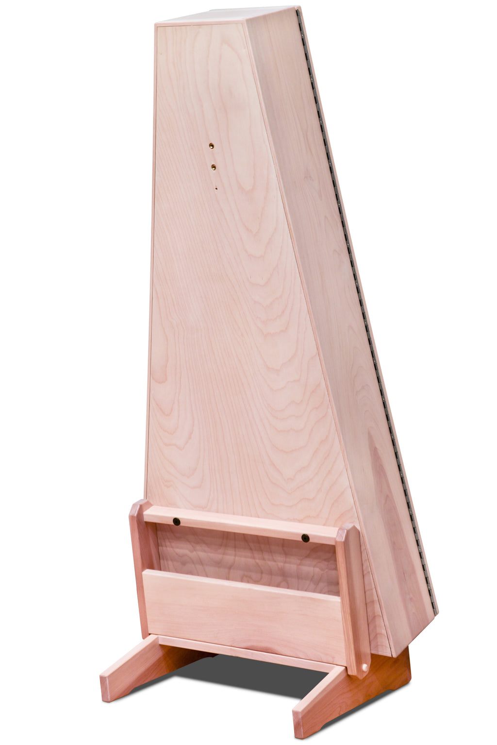 ClimaStand Triangle Humidor with Base - Birch with Campbell White Stain Acoustic Remedy Cases