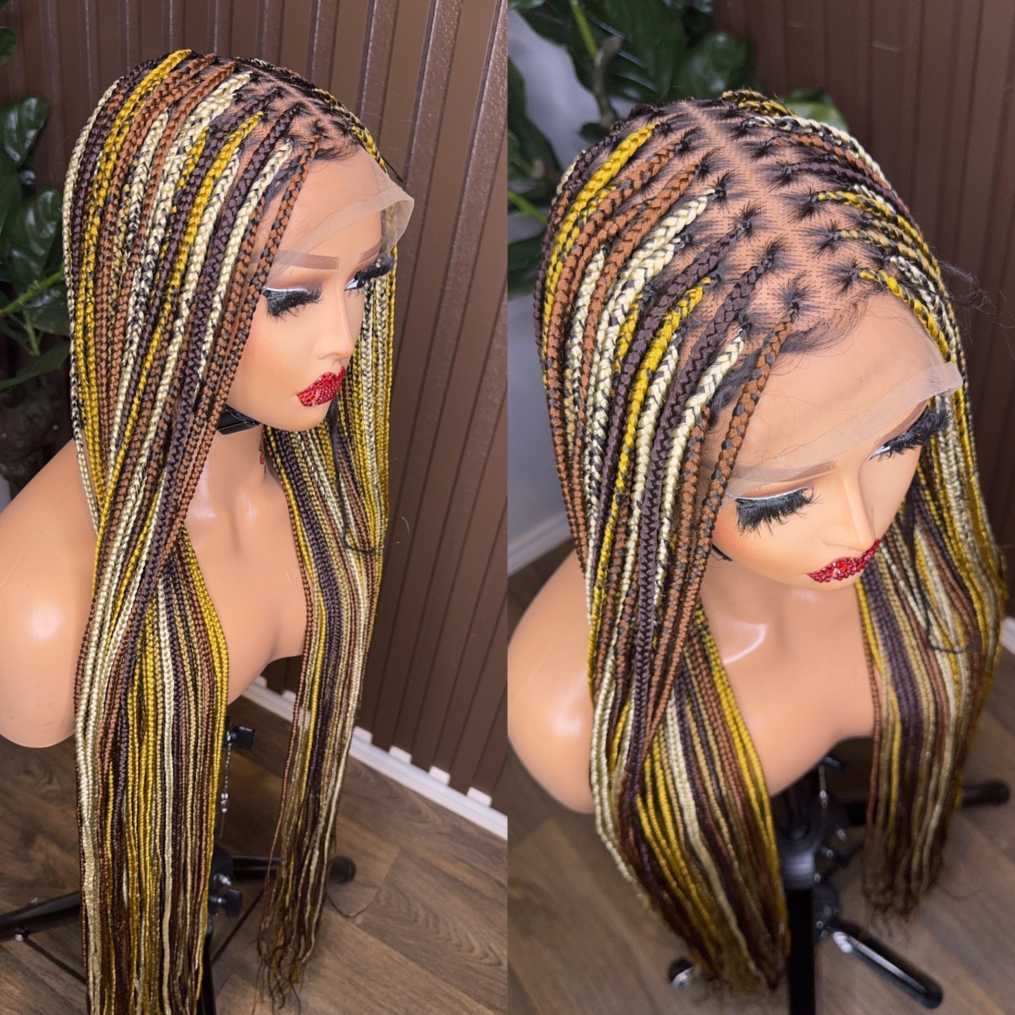 Multi color knotless braids HOL stores