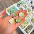 New Jade (Prosperity & Good Health) Tumbled White Mountain Crystals