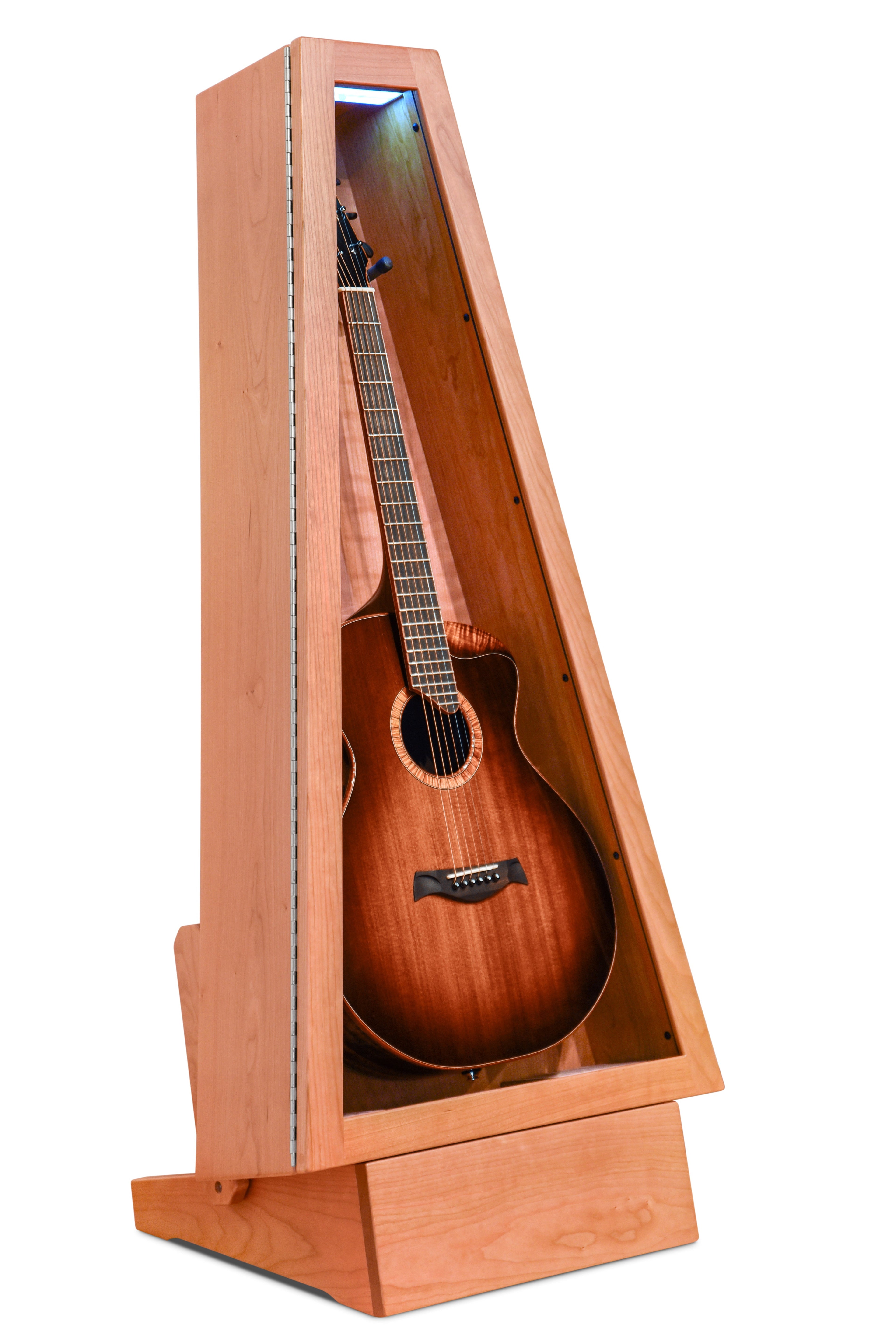 ClimaStand Triangle Humidor with Base - Cherry Acoustic Remedy Cases