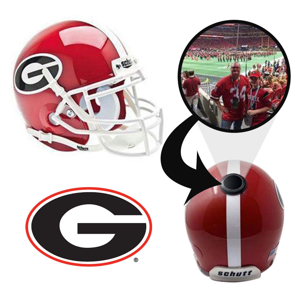 Georgia Bulldogs College Football Collectible Mini Helmet - Picture Inside Fanz Collectibles