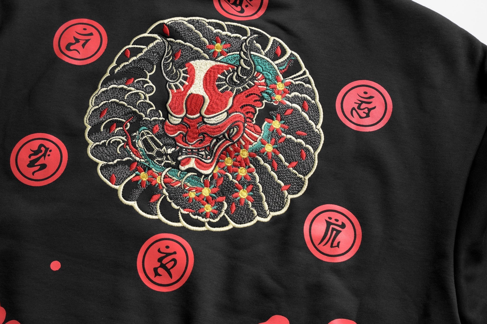 SW9060 Red Demon Embroidered Sweater Niepce