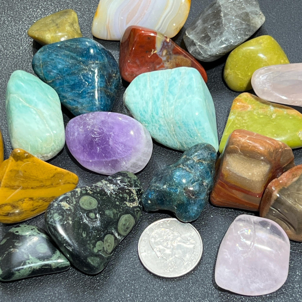 Tumbled Stones And Crystals Mix (By The Ounce or Pound) Madagascar Wholesale Amazing Crystals