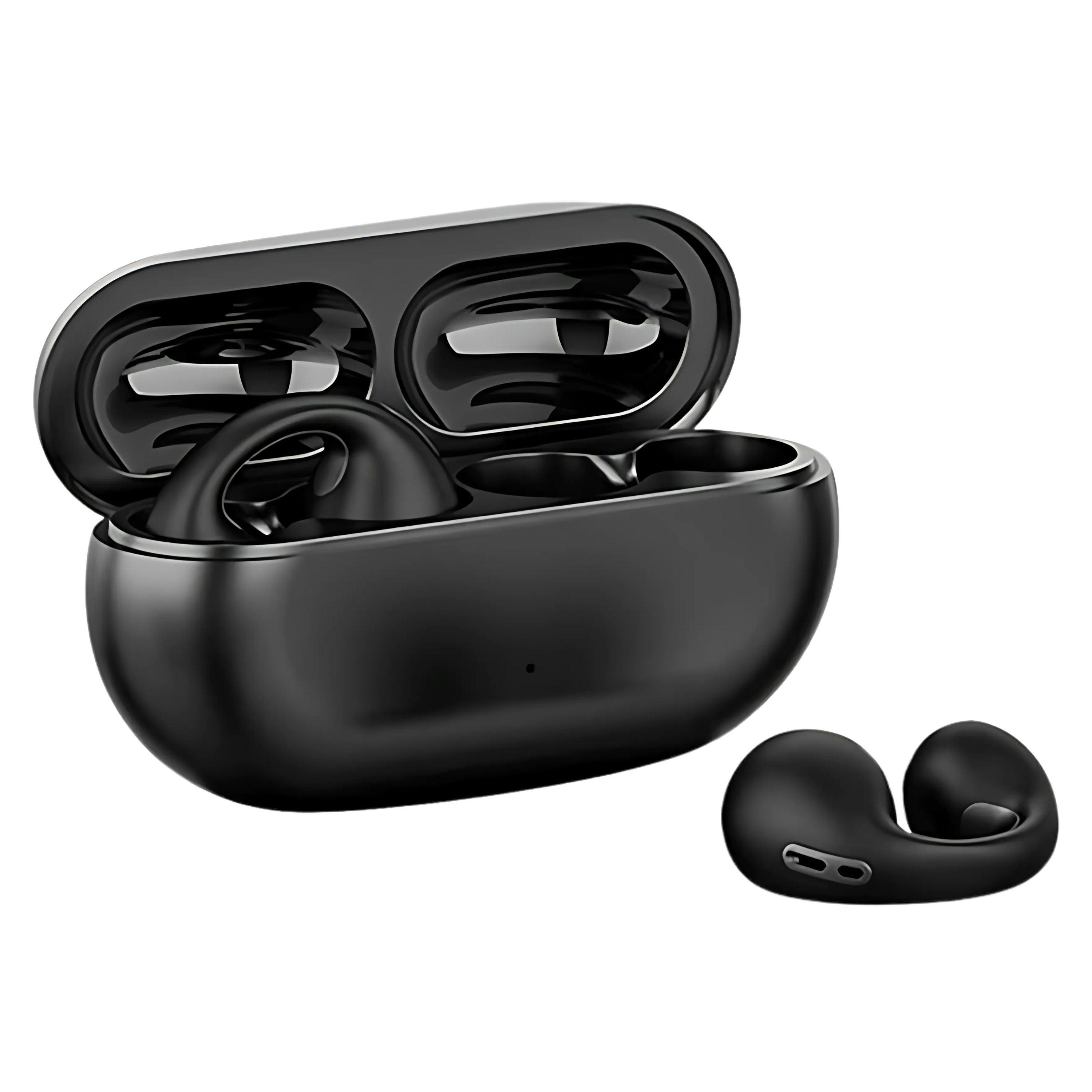Wireless Bone Conduction Headphones – Waterproof Bluetooth Earphones with Ear Clip, Mini Open-Ear Design for Comfort and Clarity KENRO