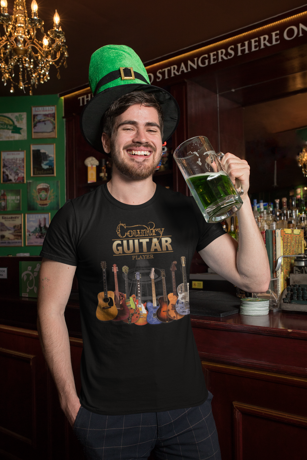 Country Guitar Player T-Shirt Taboo