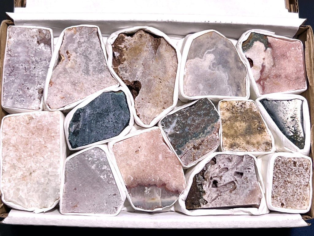 Pink Amethyst Rough Crystals (Avg 2 LBs) Small Box Flat Bulk Wholesale Lot Raw Stones Amazing Crystals