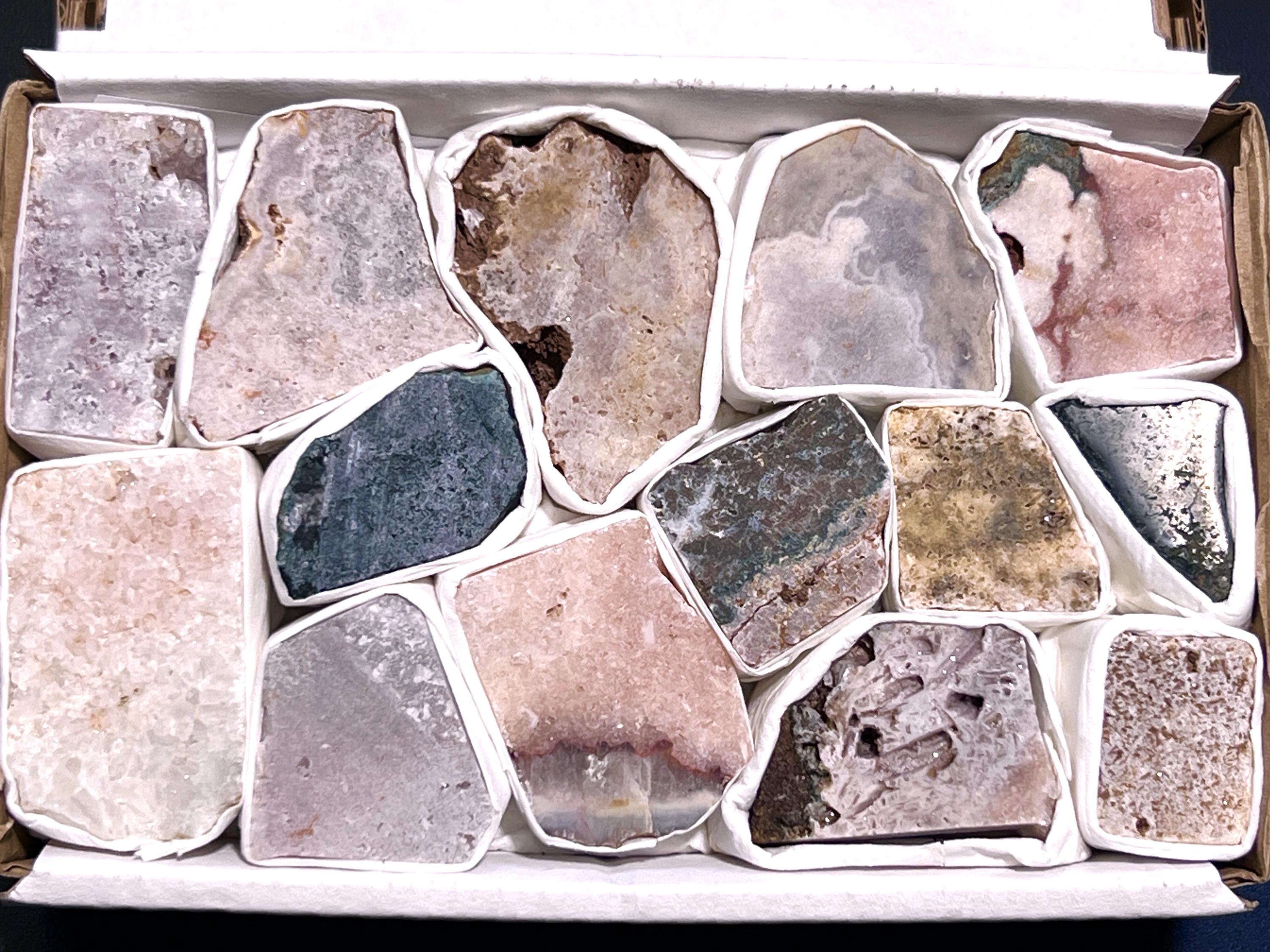 Pink Amethyst Rough Crystals (Avg 2 LBs) Small Box Flat Bulk Wholesale Lot Raw Stones Amazing Crystals