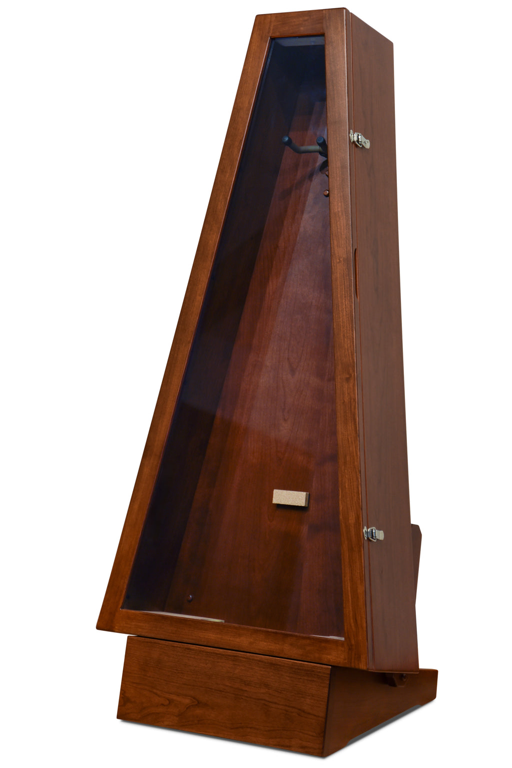 ClimaStand Triangle Humidor with Base - Cherry with Acres Stain Acoustic Remedy Cases