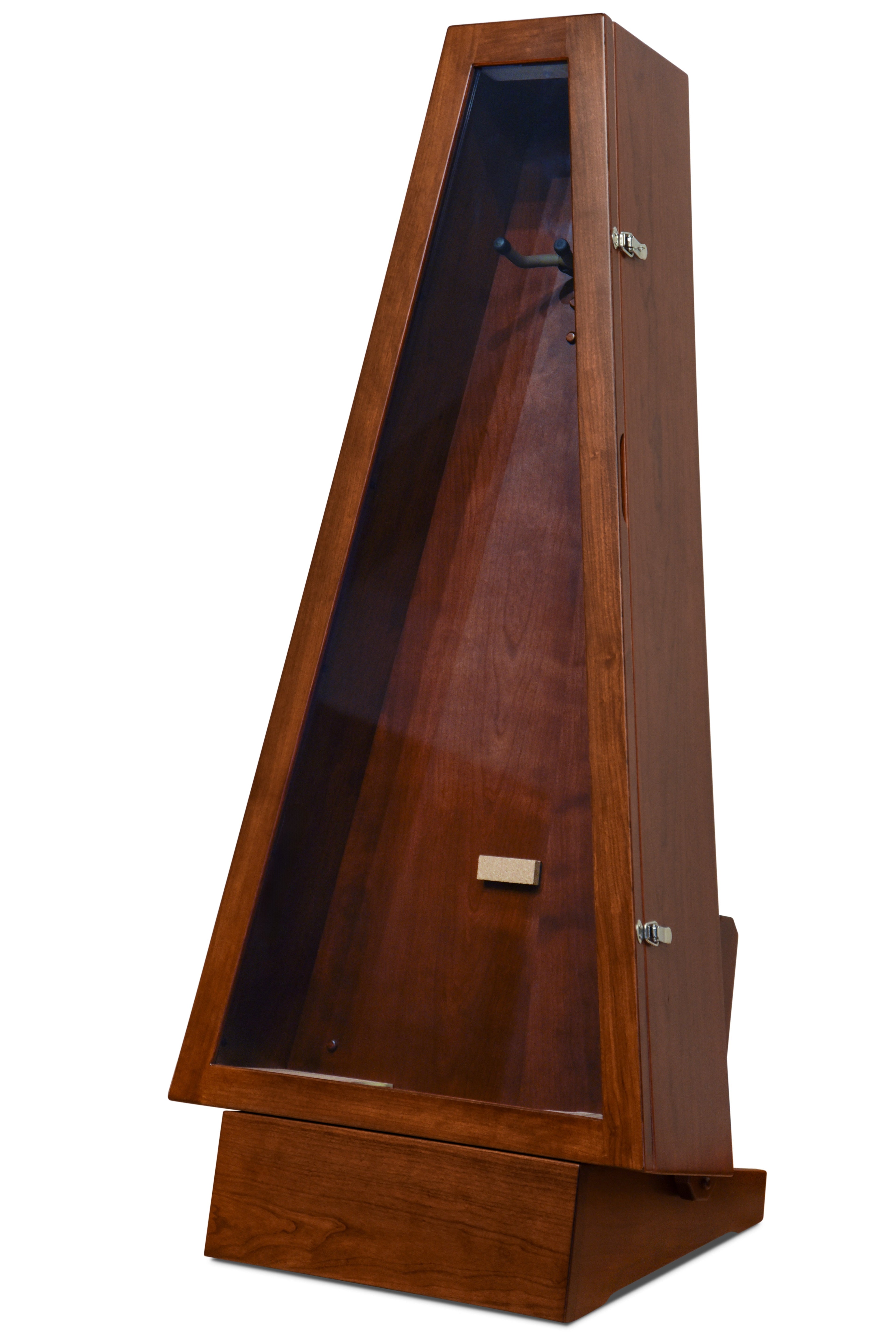ClimaStand Triangle Humidor with Base - Cherry with Acres Stain Acoustic Remedy Cases