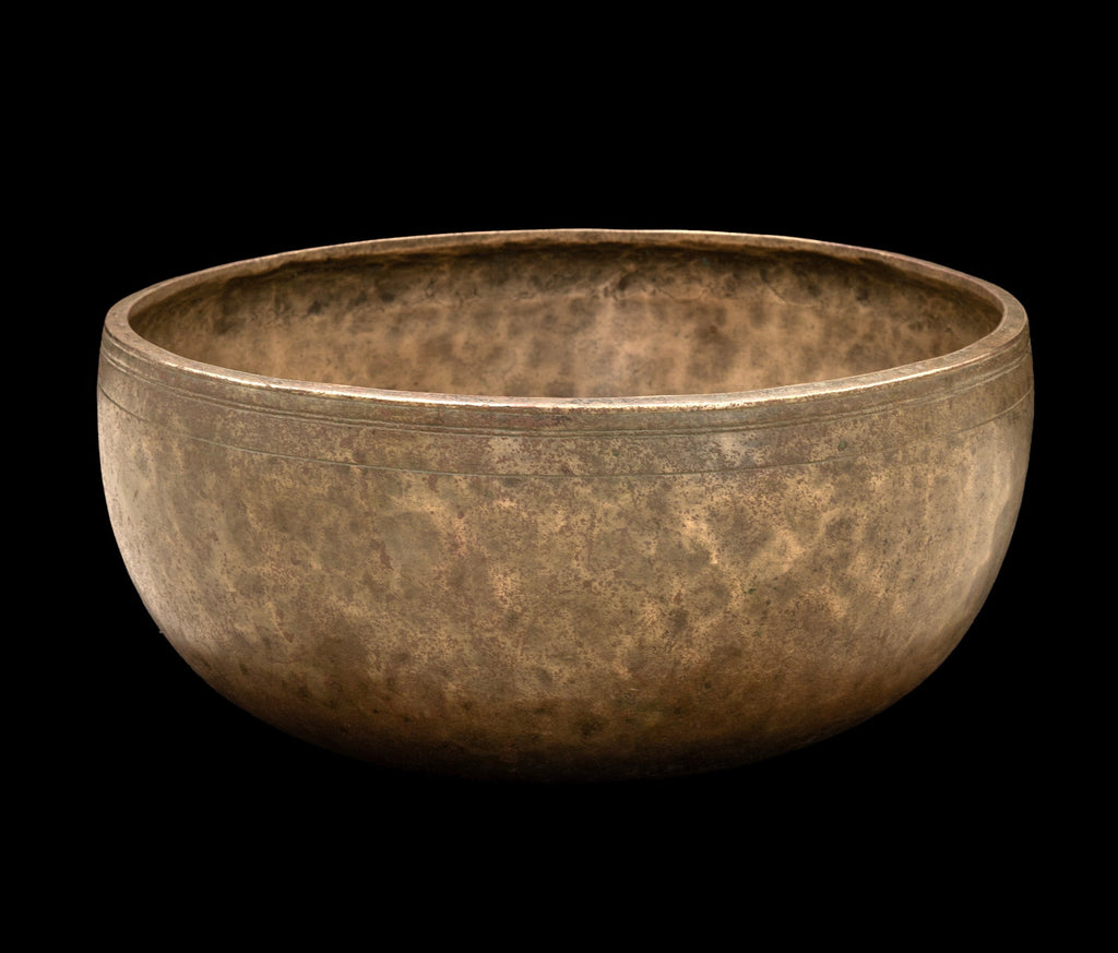 Antique Jambati Singing Bowl C 133Hz 11.25" A15859 Bodhisattva Trading Company