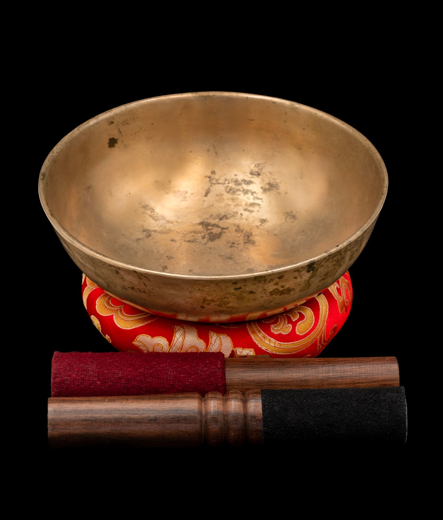 Antique Manipuri Singing Bowl F 180Hz 7.25" A15861 Bodhisattva Trading Company