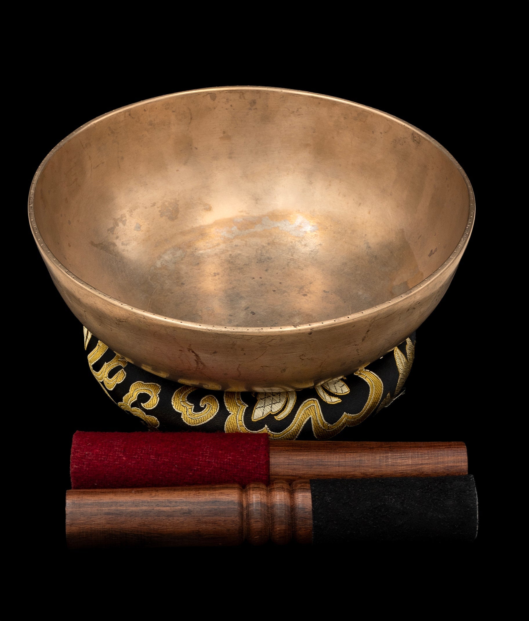 Antique Manipuri Singing Bowl D# 154Hz 8.25" A15866 Bodhisattva Trading Company