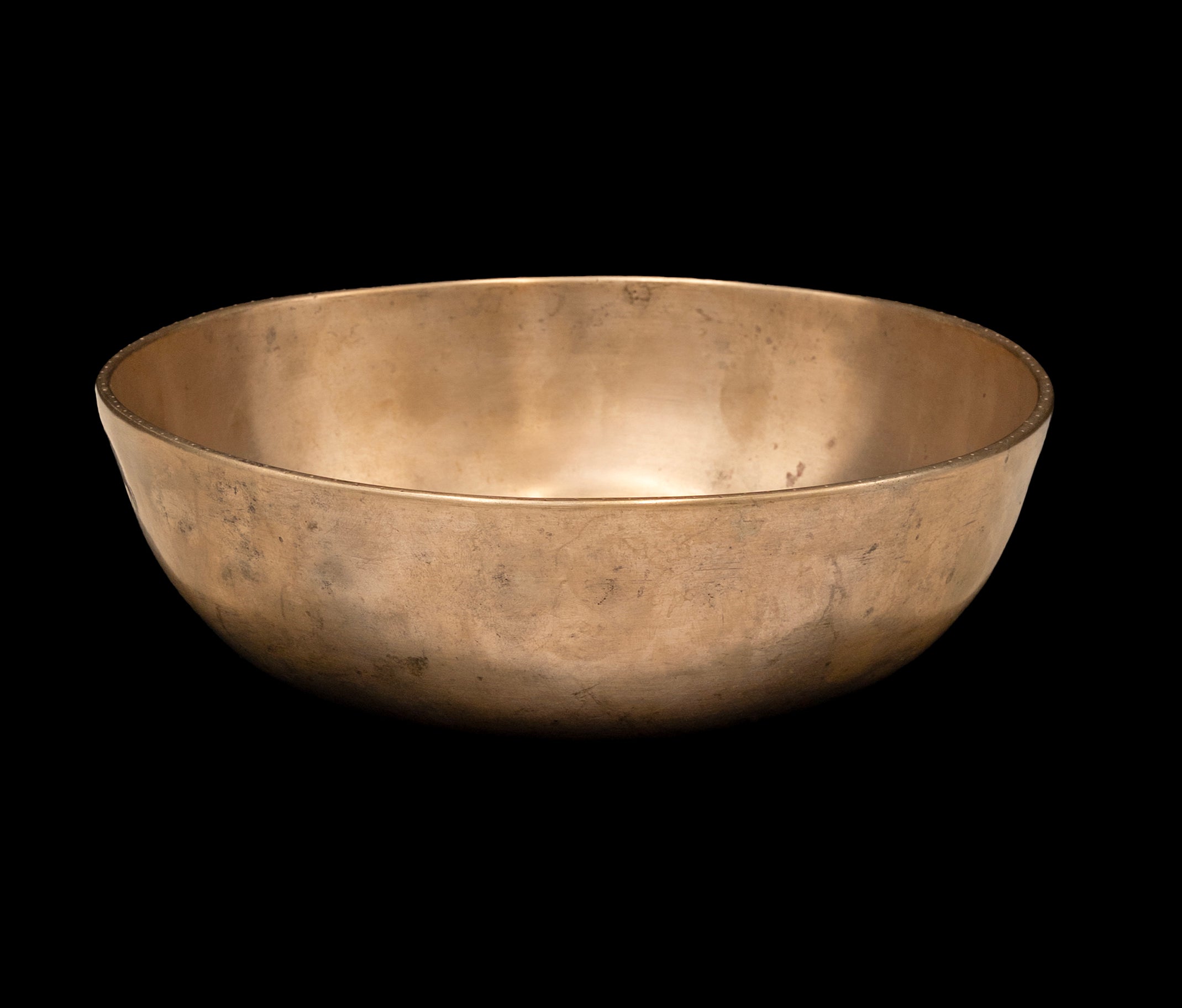 Antique Manipuri Singing Bowl D# 154Hz 8.25" A15866 Bodhisattva Trading Company