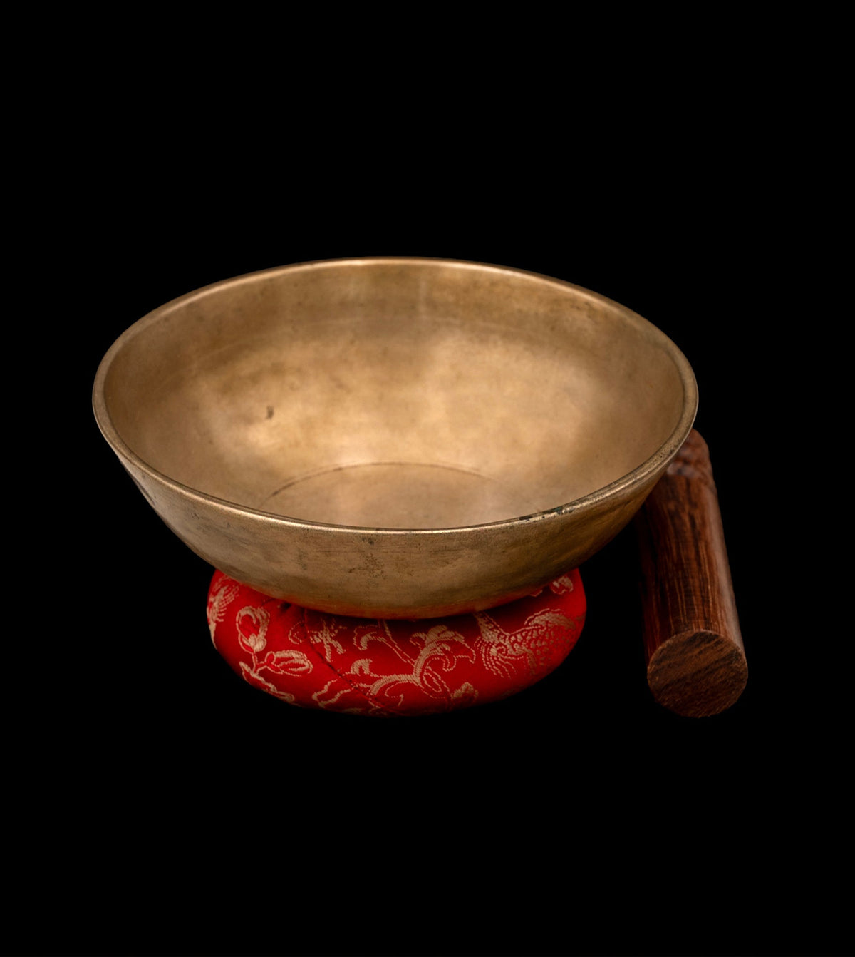 Antique Manipuri Singing Bowl F#4 379Hz 5" A16071 Bodhisattva Trading Company