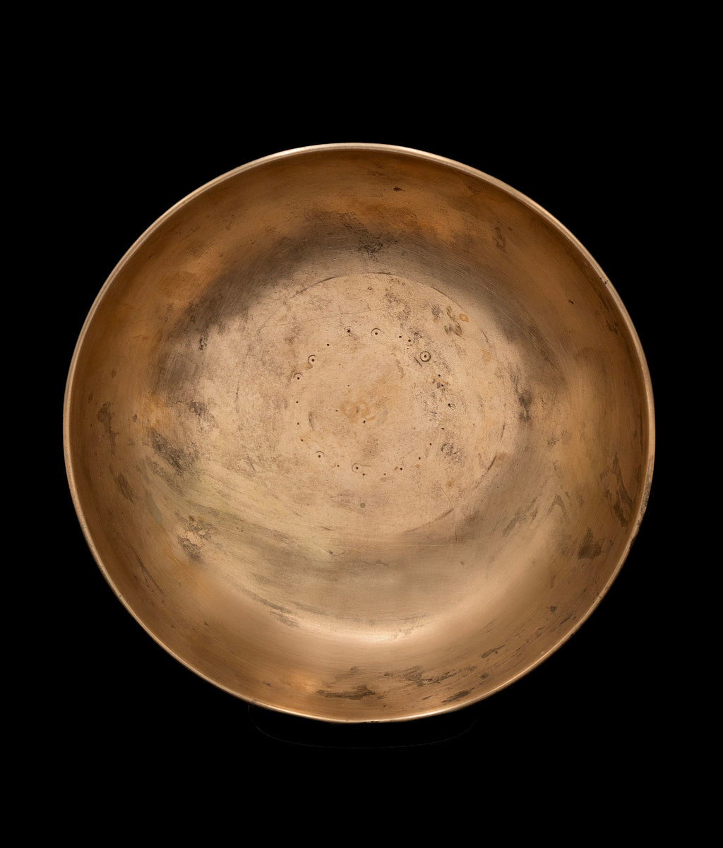 Antique Manipuri Void Singing Bowl B2 122Hz 8.5" A16086 Bodhisattva Trading Company