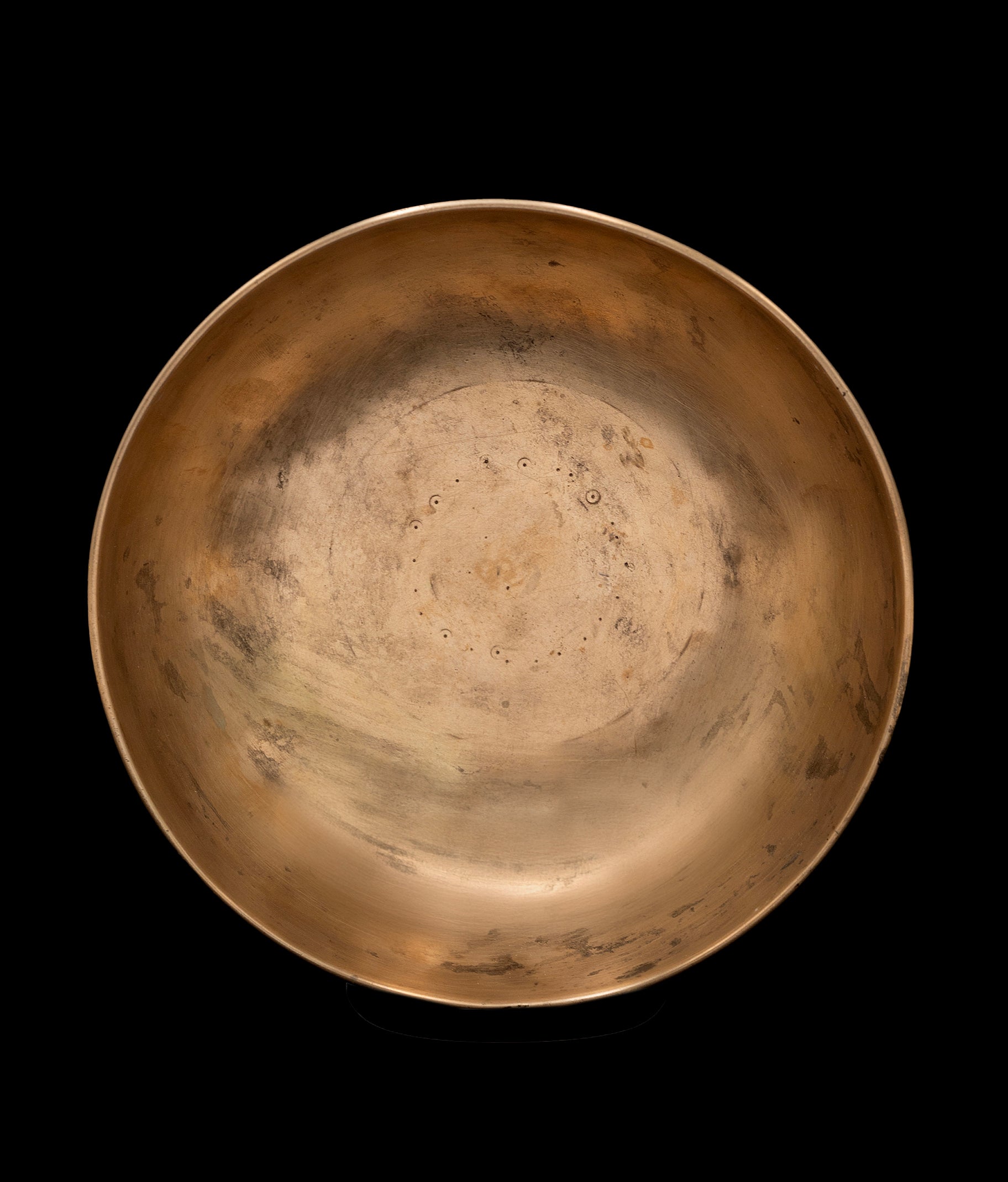 Antique Manipuri Void Singing Bowl B2 122Hz 8.5" A16086 Bodhisattva Trading Company