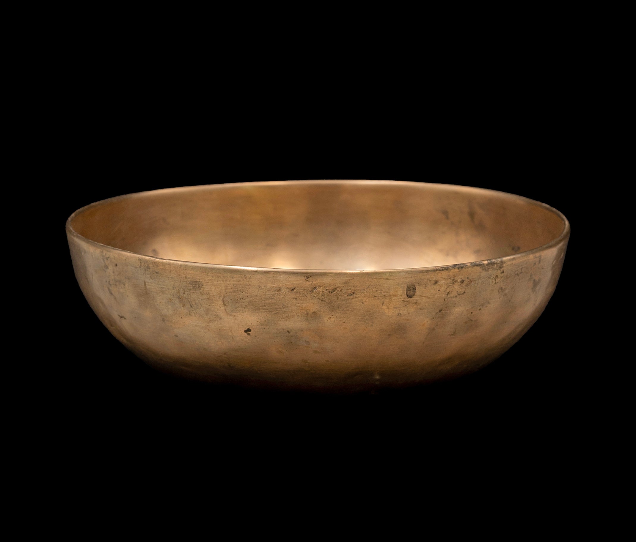 Antique Manipuri Void Singing Bowl B2 122Hz 8.5" A16086 Bodhisattva Trading Company