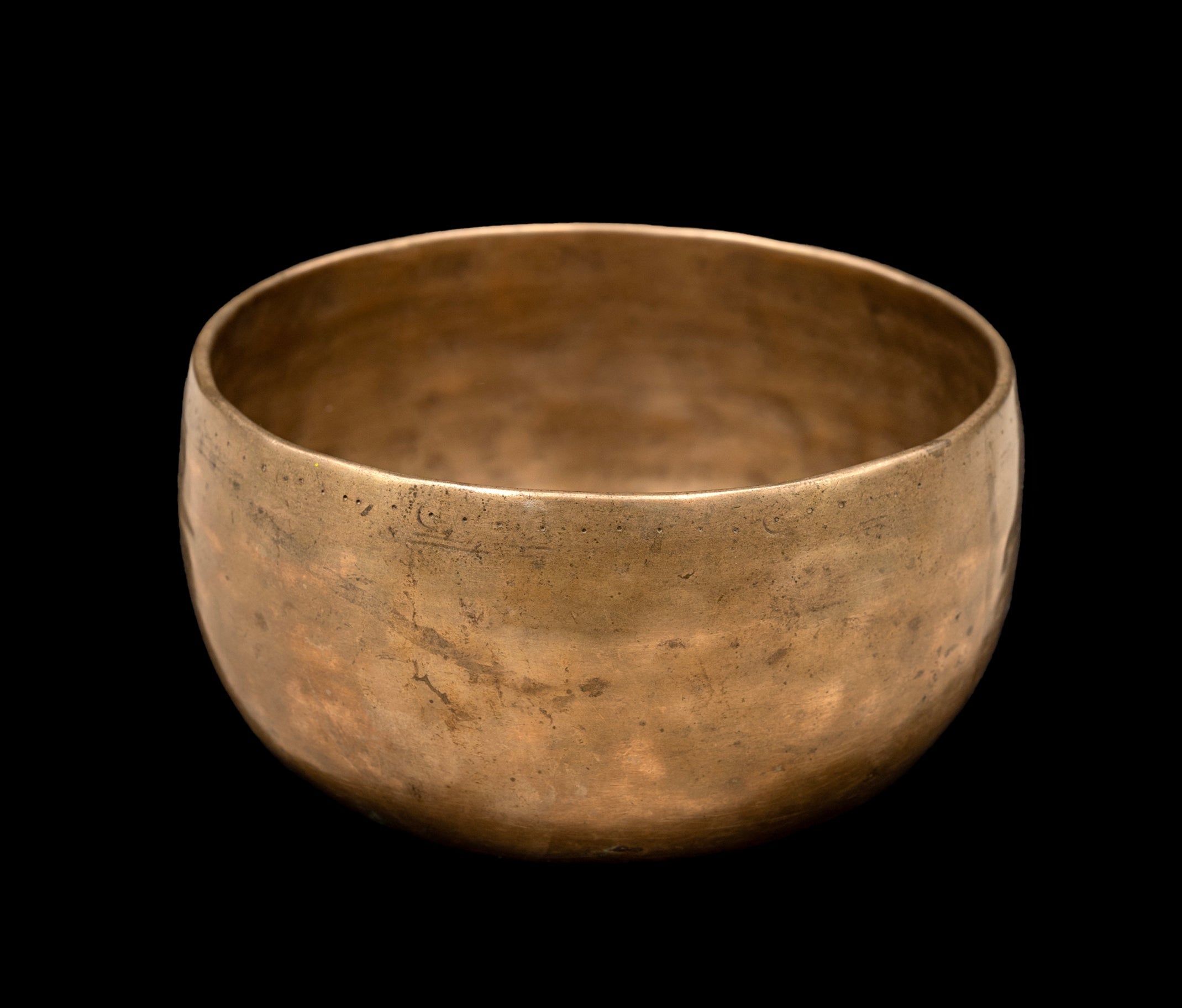 Antique Void Thadobati Singing Bowl A#3 227Hz 7" A16097 Bodhisattva Trading Company