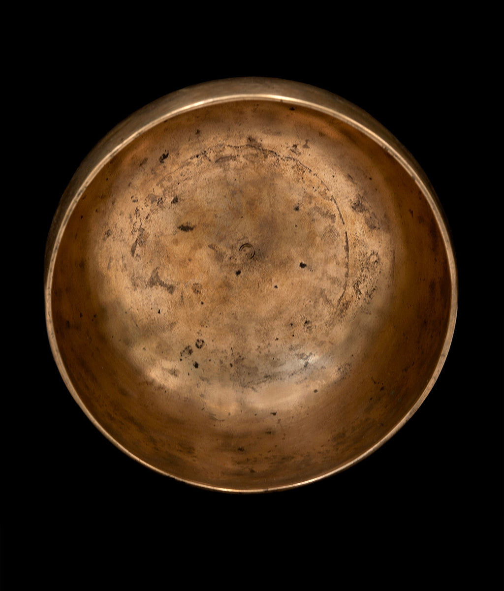 Antique High Wall Thadobati Singing Bowl G#3 205Hz 6 1/2" A16102 Bodhisattva Trading Company