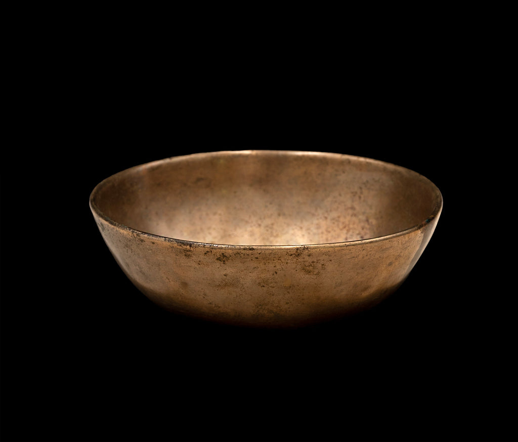 Antique Manipuri Singing Bowl D 291Hz 5.25" A16120 Bodhisattva Trading Company