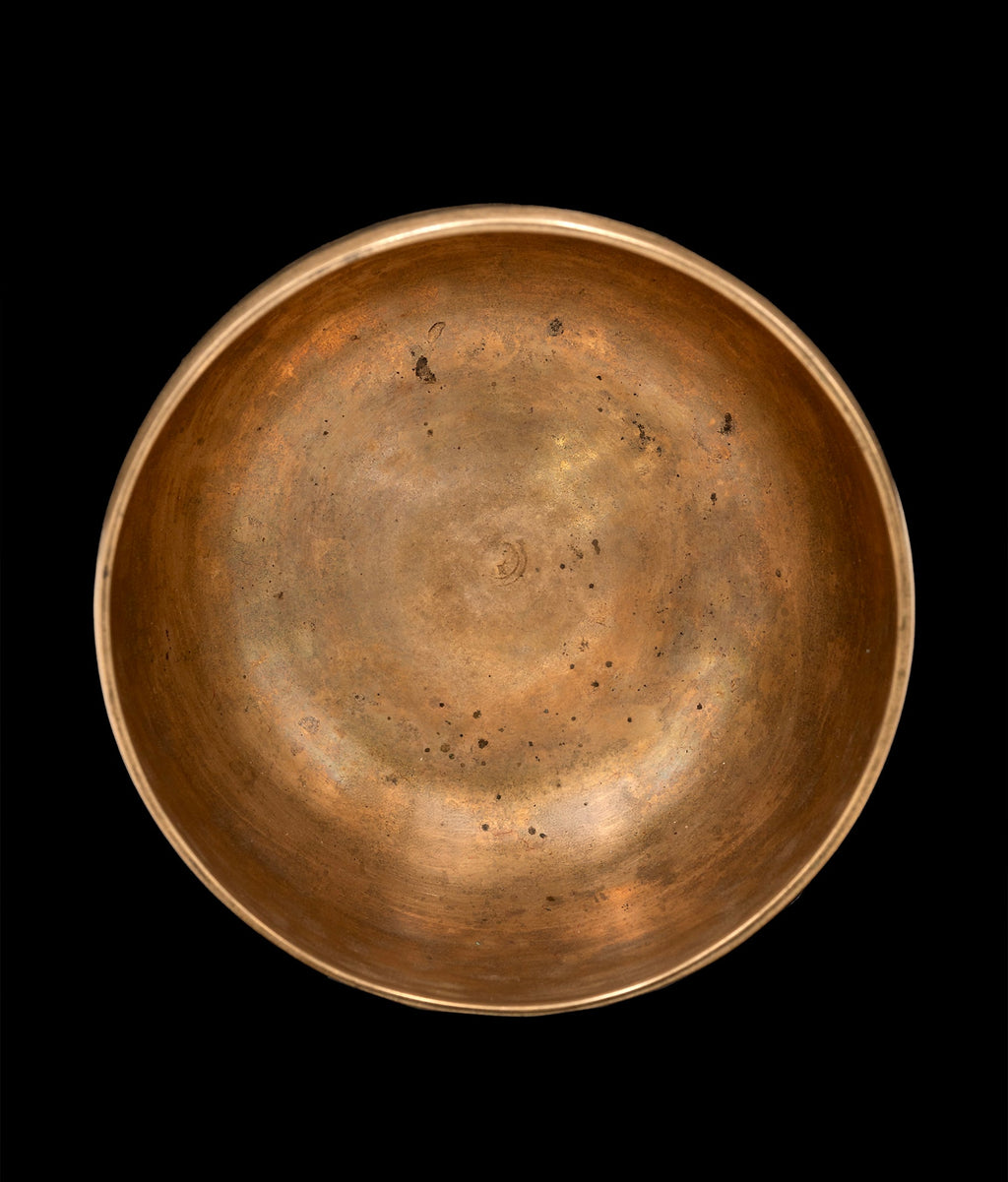 Antique High Wall Thadobati Singing Bowl G#3 209Hz 6 1/2" A16125 Bodhisattva Trading Company