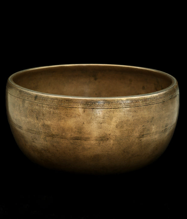 Antique Special Singing Bowl D#4 305Hz 8" A16161 Bodhisattva Trading Company