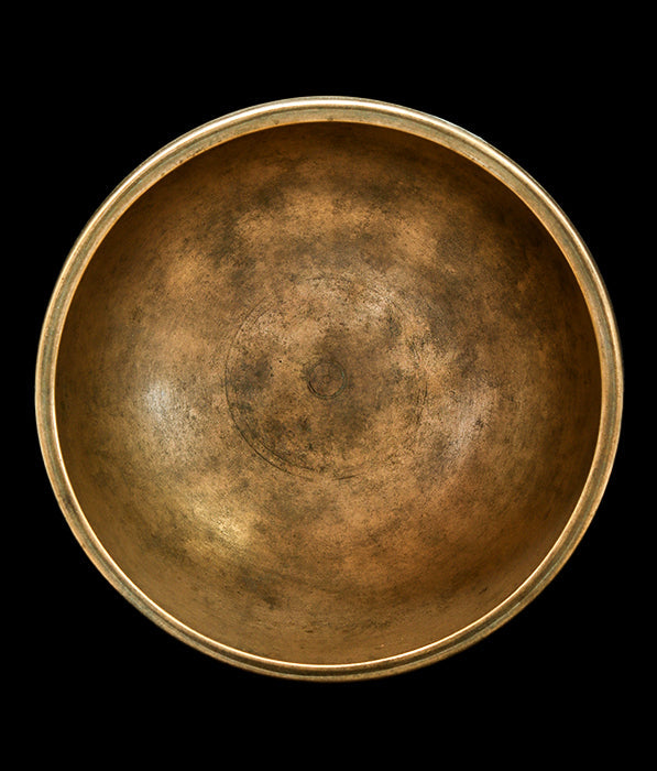 Antique Special Singing Bowl D#4 305Hz 8" A16161 Bodhisattva Trading Company